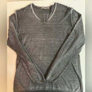 John Varvatos “Artisan” Ultra Luxury Sweater - Silk Cashmere - gray $398 Med